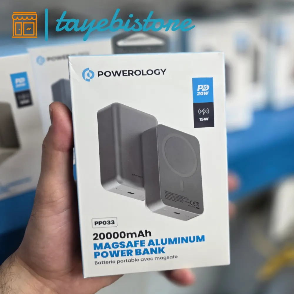 پاوربانک 20 هزار مگ سیف پاورولوژی 20 وات توان خروجی