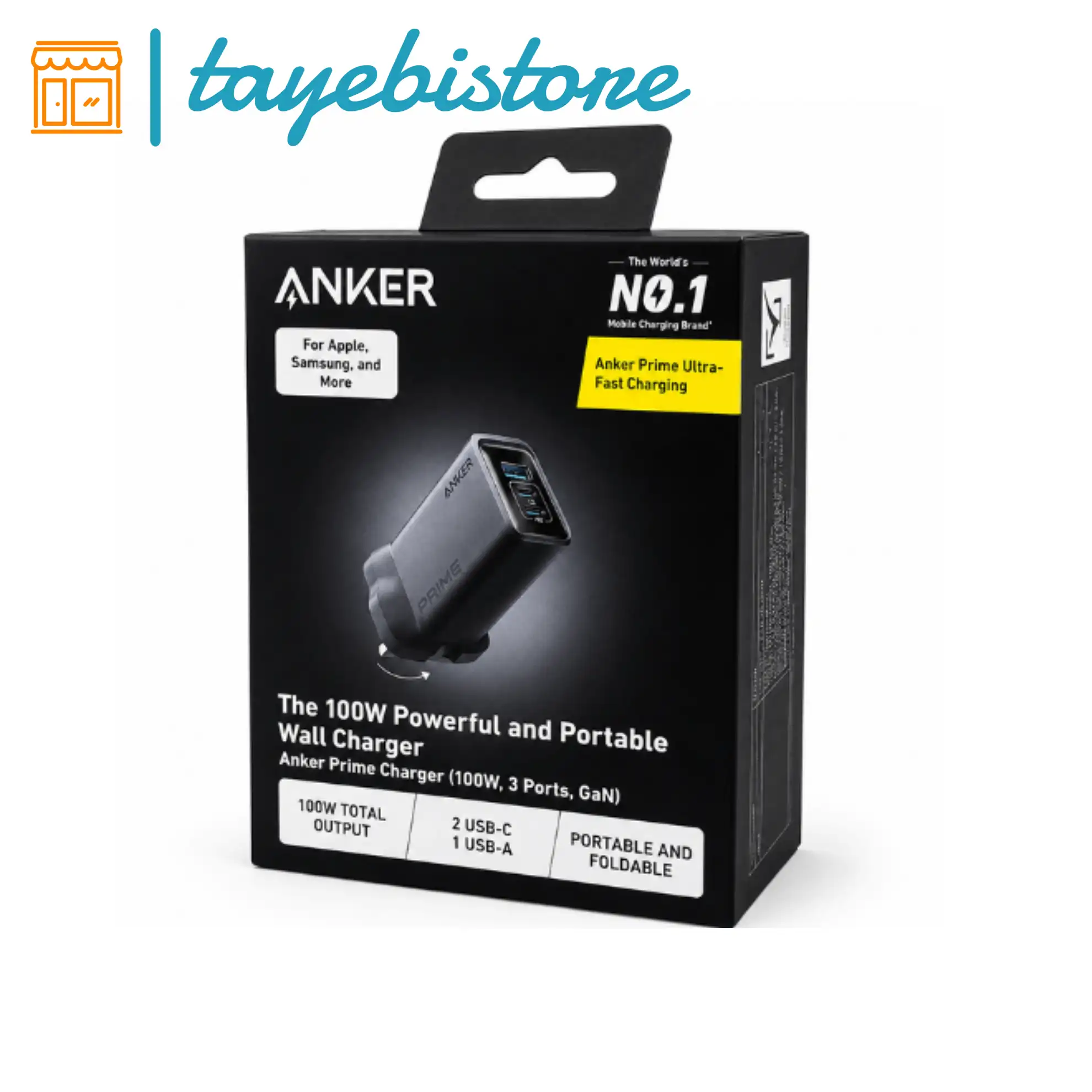⚡ شارژر دیواری انکر Anker Prime A2688؛ توان 100 وات